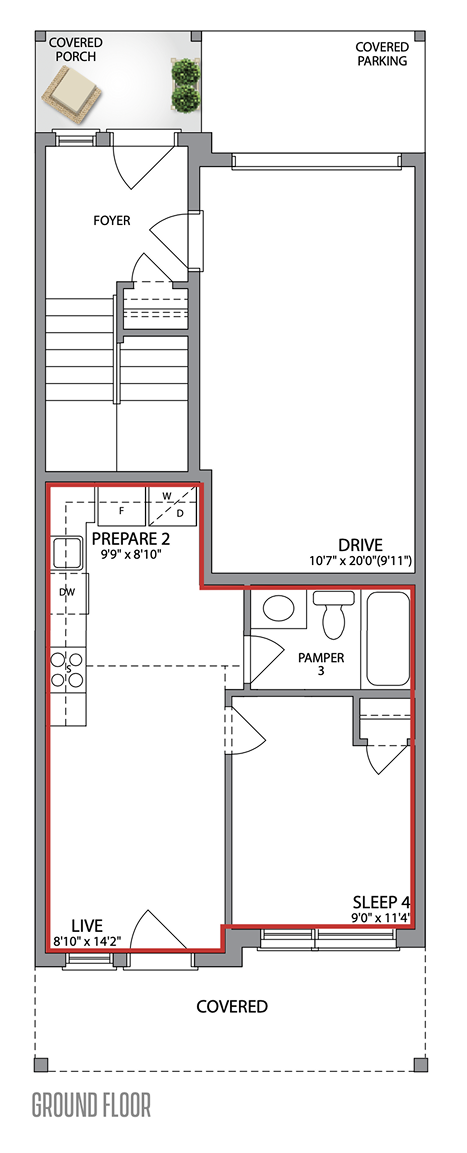 The River ground floor plan