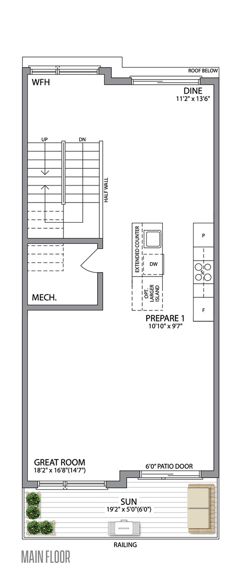 The Spray main floor plan